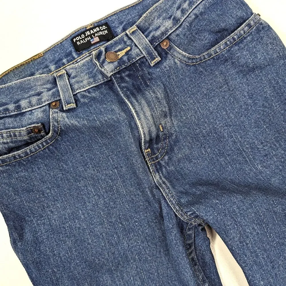 Vintage Ralph Lauren Jeans Girls Size 12 Medium Wash Flare